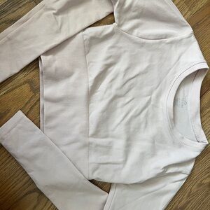 Aerie Offline Long Sleeve Tee - Light Pink